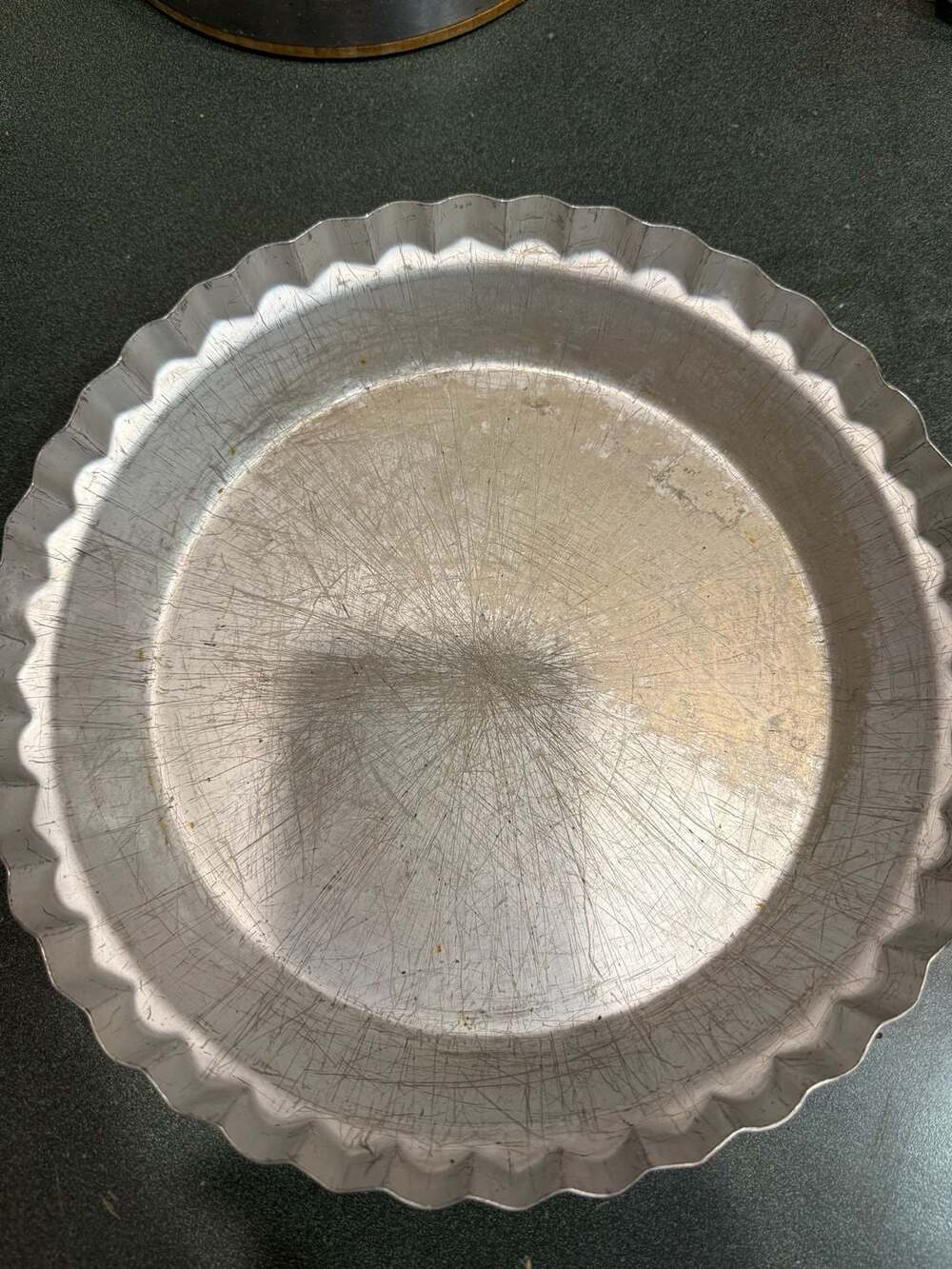 Vintage Wear-Ever No. 2865 Fluted Aluminum Pie Tart Pan 10 x 1.5